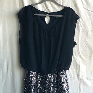 As U Wish Sequined Mini Dress